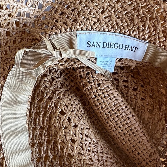 NWT San Diego Hat coastal cowgirl straw hat w/faux turquoise concho band - Picture 6 of 7